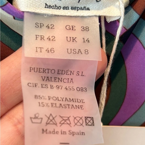 SIYU Maxi Sleeveless Dress, purple/green/muli, size 8. New with tags! - Picture 7 of 8